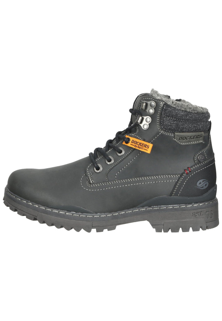 Dockers Stiefelette Lederimitat Schwarz Warmfutter - surf4shoes