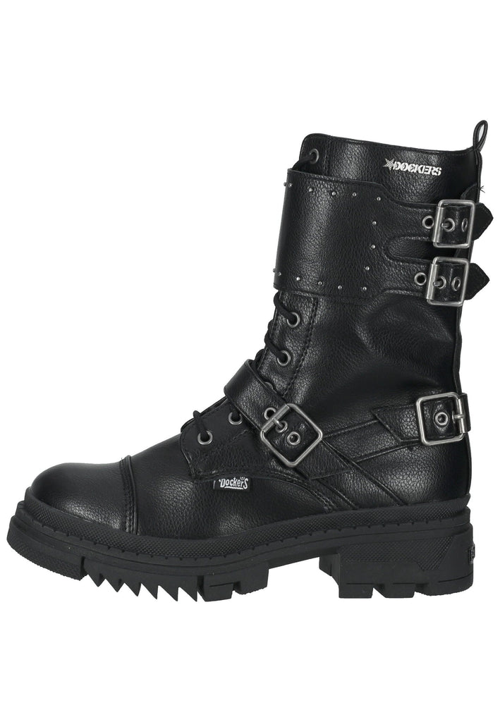 Dockers Stiefelette Lederimitat Schwarz Warmfutter - surf4shoes