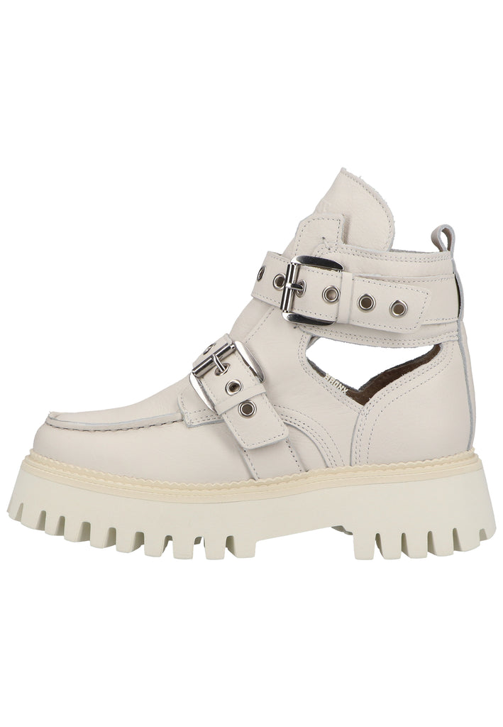 Bronx Stiefelette Nappaleder Weiß - surf4shoes