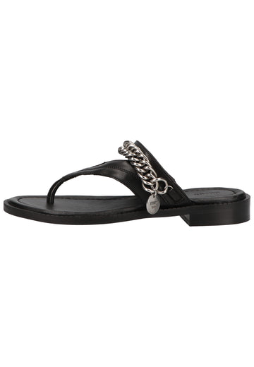 Bronx Zehensteg Leder Schwarz - surf4shoes