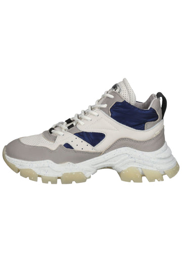 Bronx Sneaker Leder/Textil Weiß/Blau - surf4shoes
