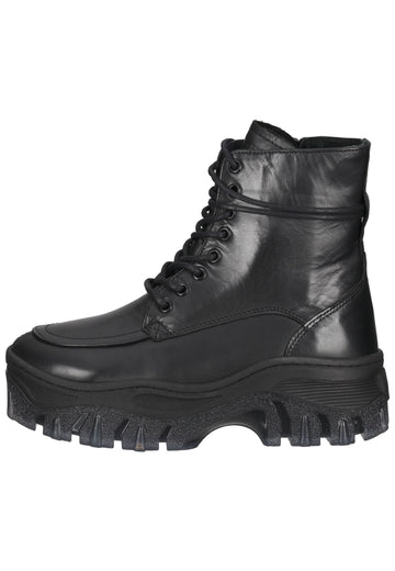 Bronx Stiefelette Nappaleder Schwarz - surf4shoes