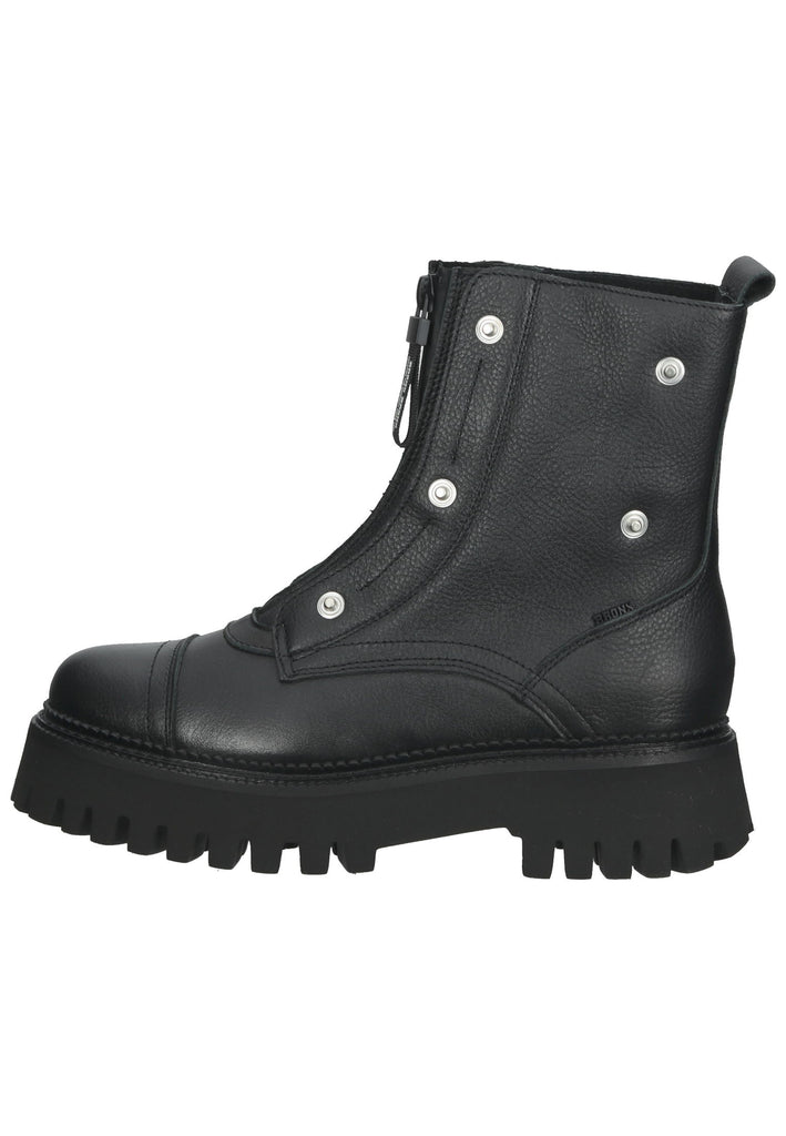 Bronx Stiefelette Nappaleder Schwarz - surf4shoes