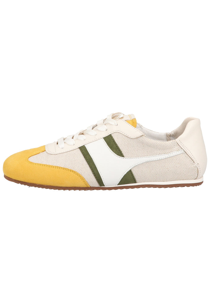 Högl Sneaker Leder/Textil Beige/Gelb - surf4shoes