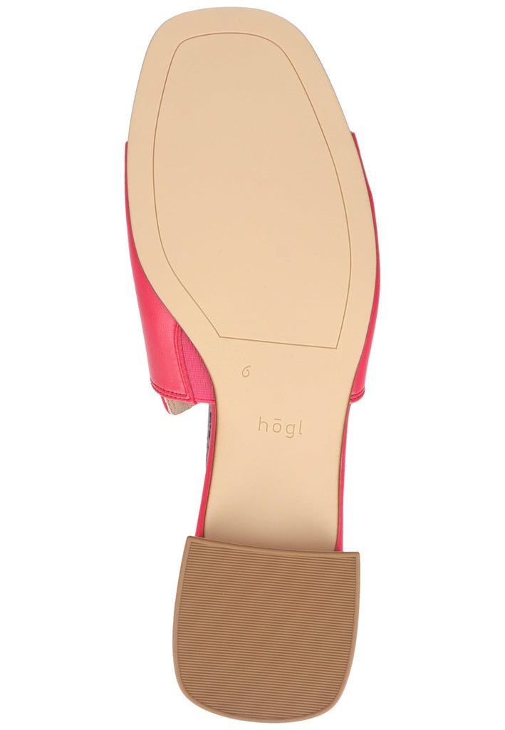Högl Pantoletten Leder Pink - surf4shoes