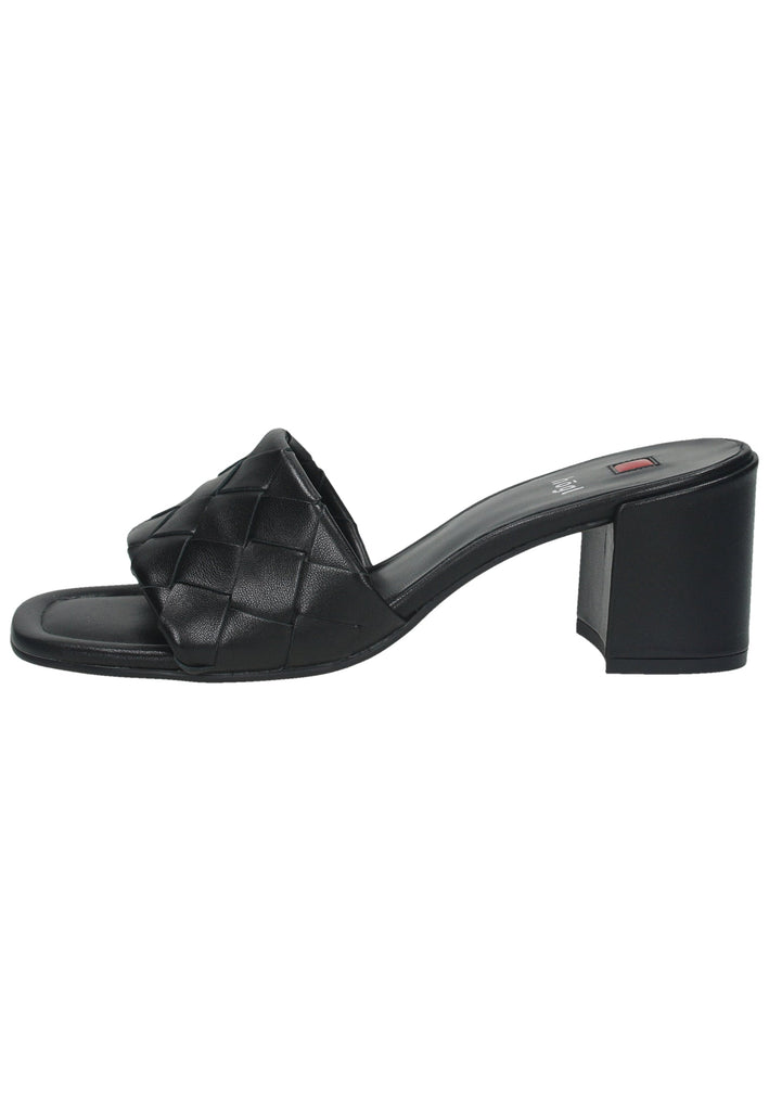 Högl Pantoletten Leder Schwarz - surf4shoes