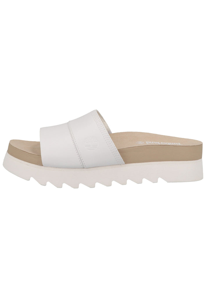 Timberland Pantoletten Leder Weiß - surf4shoes