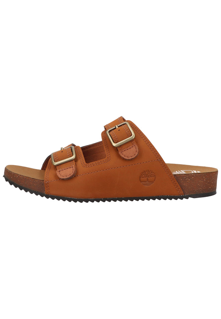 Timberland Pantoletten Lederimitat Braun - surf4shoes