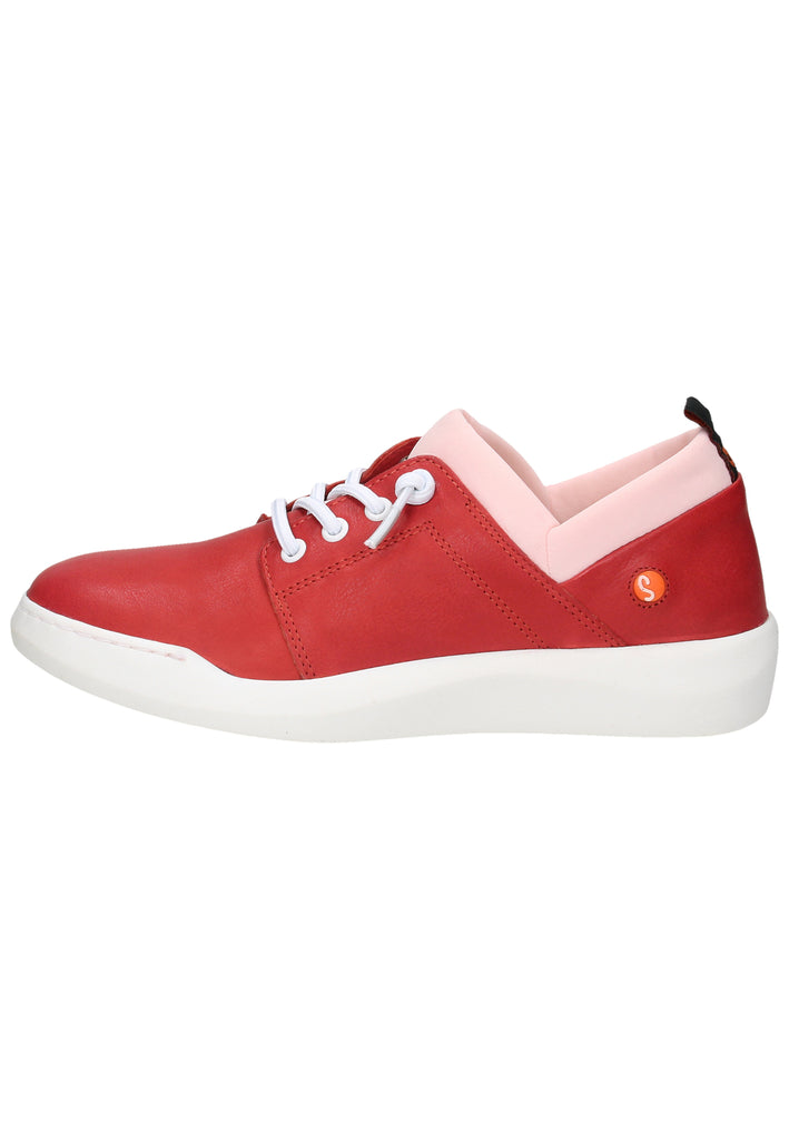 softinos Sneaker Leder/Textil Rot - surf4shoes