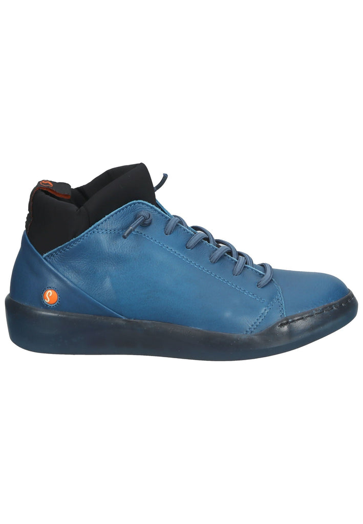 softinos Sneaker Leder Blau/Schwarz - surf4shoes