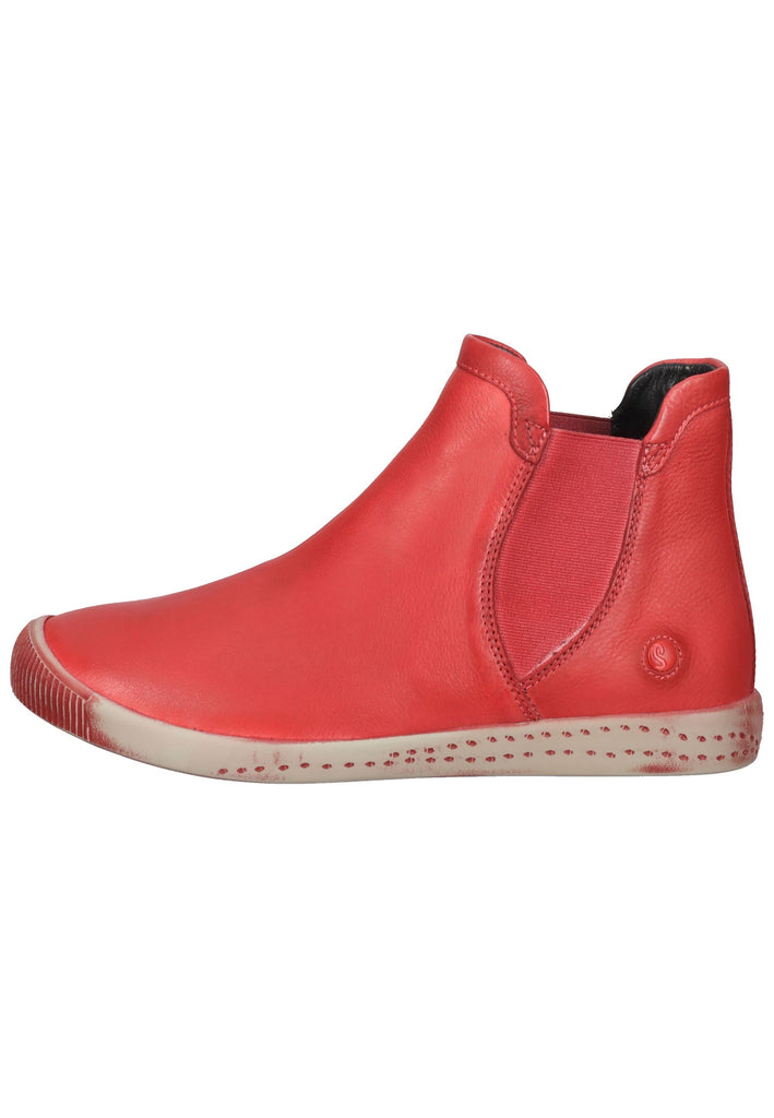 softinos Stiefelette Leder/Textil Scarlet - surf4shoes