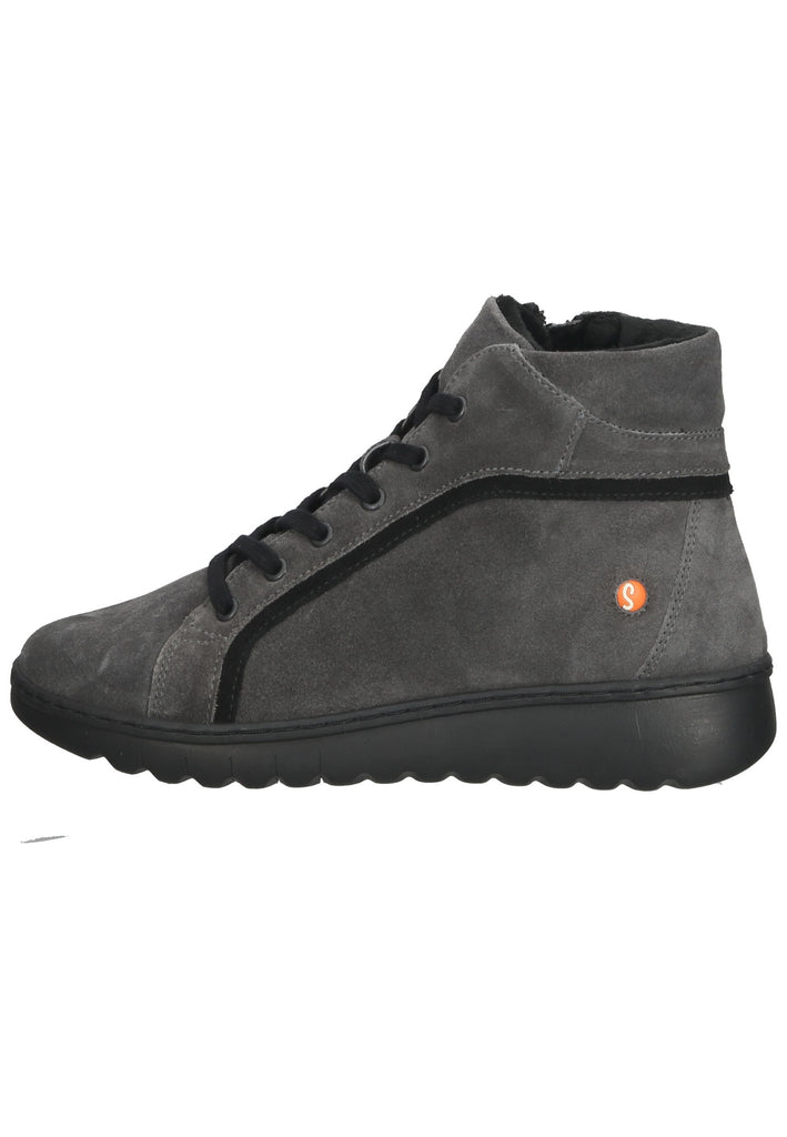 softinos Stiefelette Veloursleder Schwarz - surf4shoes