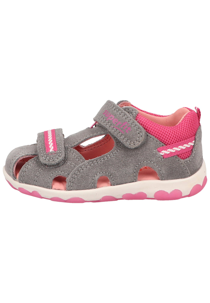 Superfit Halbschuhe Veloursleder/Textil Grau - surf4shoes