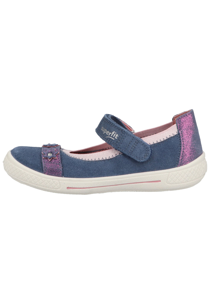 Superfit Ballerinas Veloursleder Blau - surf4shoes