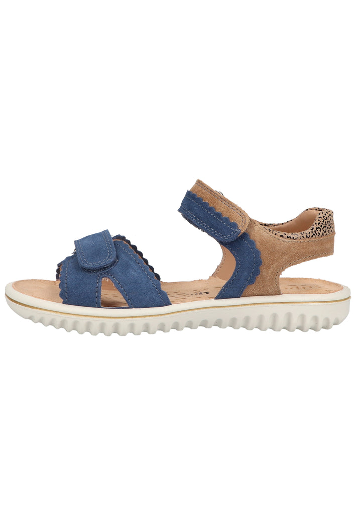 Superfit Sandalen Veloursleder Blau/Beige - surf4shoes