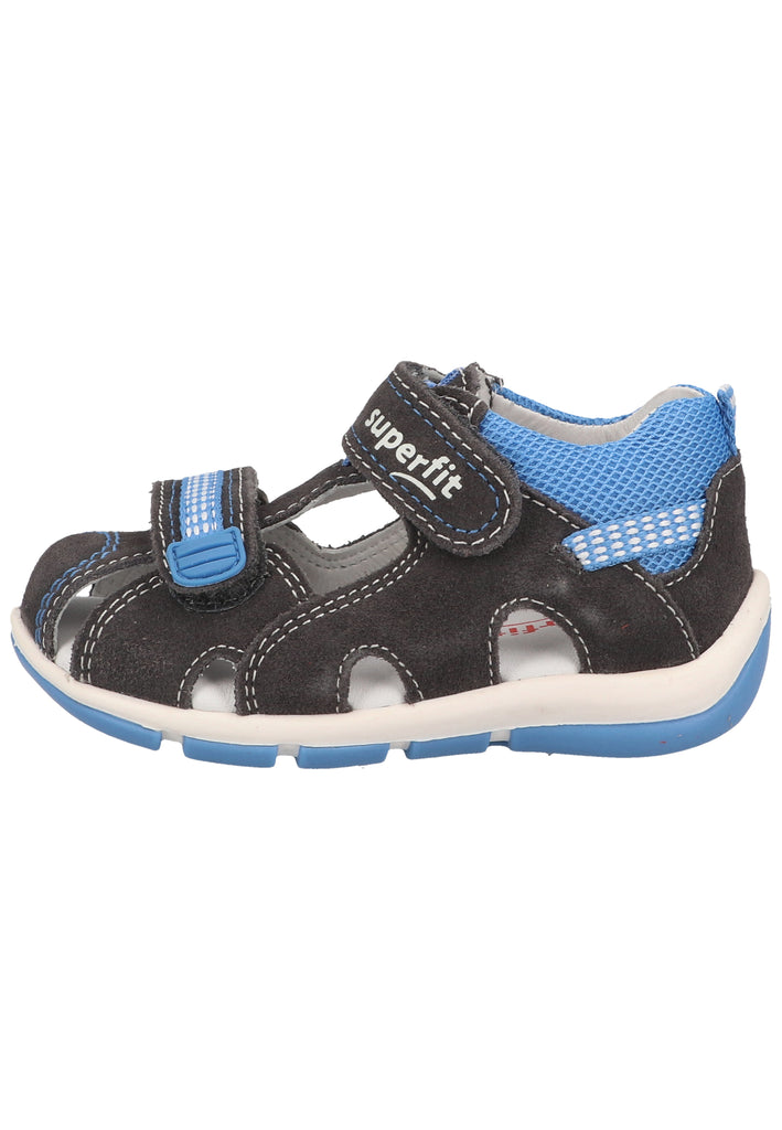 Superfit Halbschuhe Veloursleder/Textil Hellgrau - surf4shoes