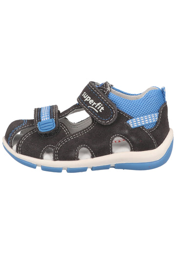 Superfit Halbschuhe Veloursleder/Textil Hellgrau - surf4shoes