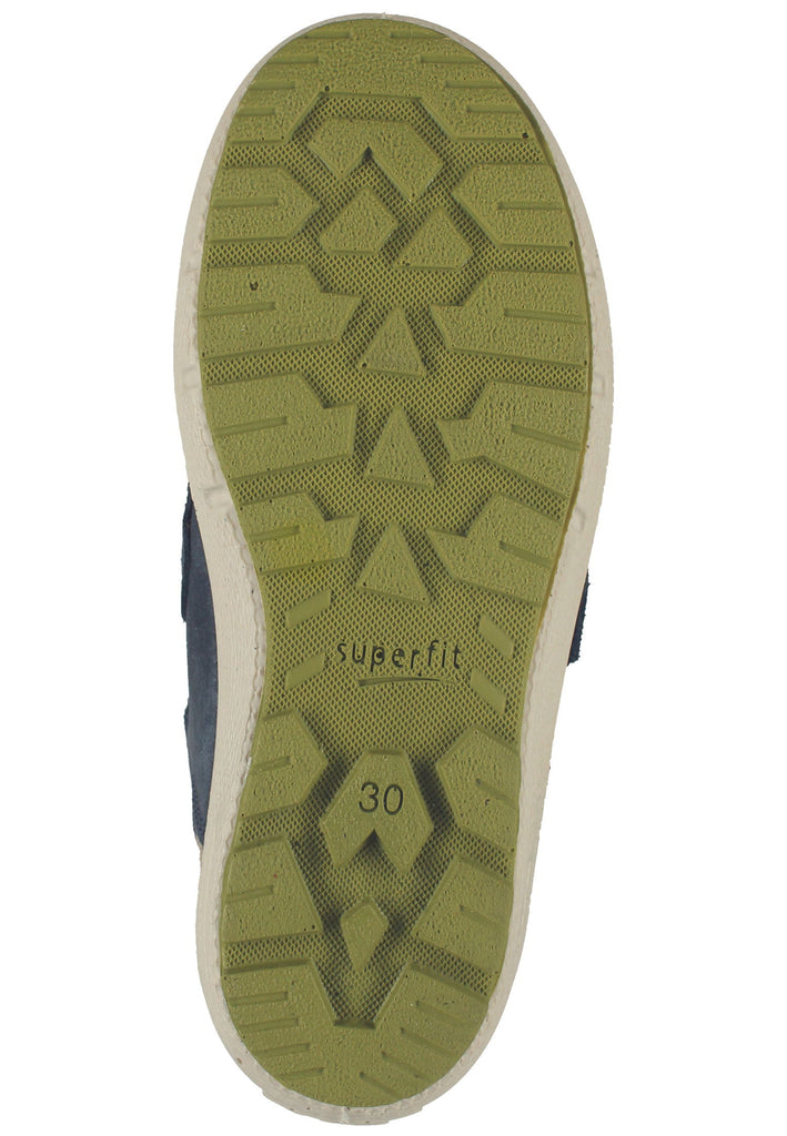 Superfit Halbschuhe Veloursleder Blau/Gelb Warmfutter - surf4shoes