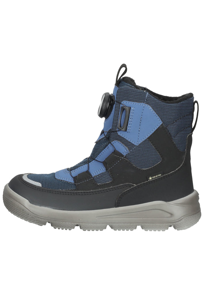 Superfit Stiefelette Lederimitat Schwarz/Blau Warmfutter - surf4shoes