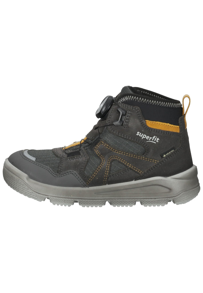Superfit Stiefelette Veloursleder Grau/Gelb - surf4shoes