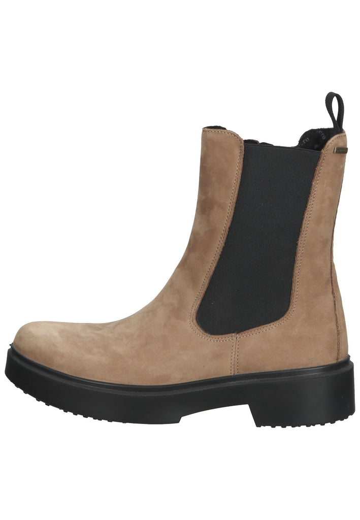 Legero Stiefelette Nubukleder/Textil Beige - surf4shoes