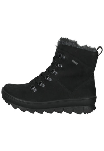 Legero Stiefelette Nubukleder Schwarz Warmfutter - surf4shoes