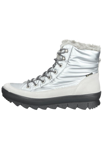 Legero Stiefelette Veloursleder Grau Warmfutter - surf4shoes