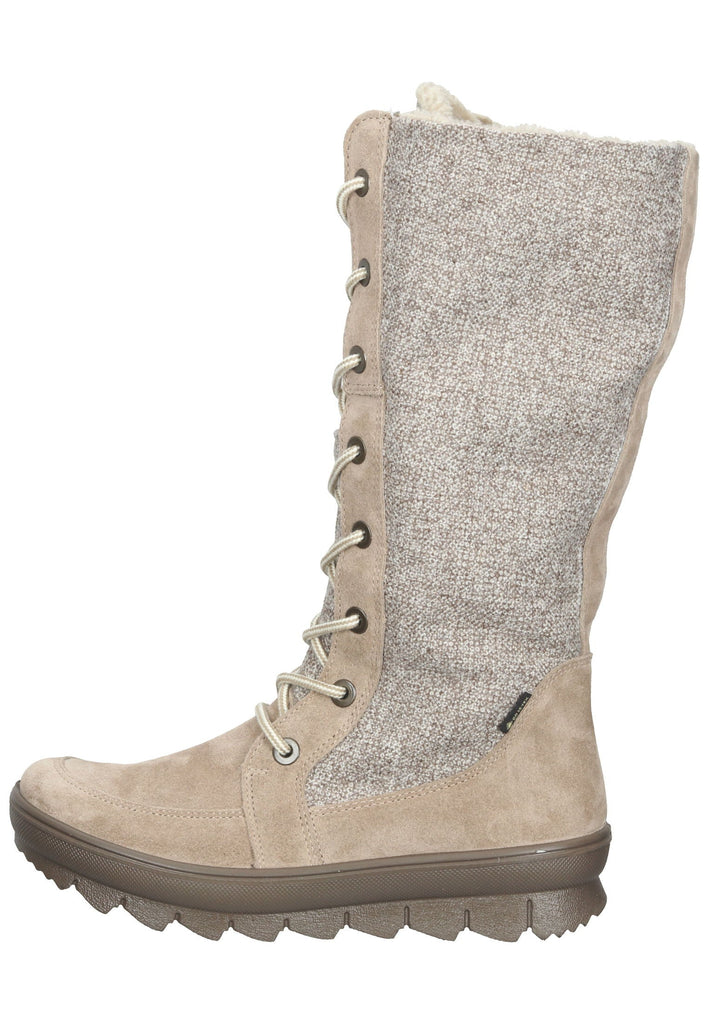 Legero Stiefel Veloursleder Beige Warmfutter - surf4shoes