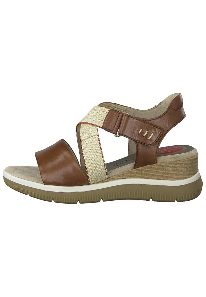 Jana Sandalen Leder Cognac - surf4shoes