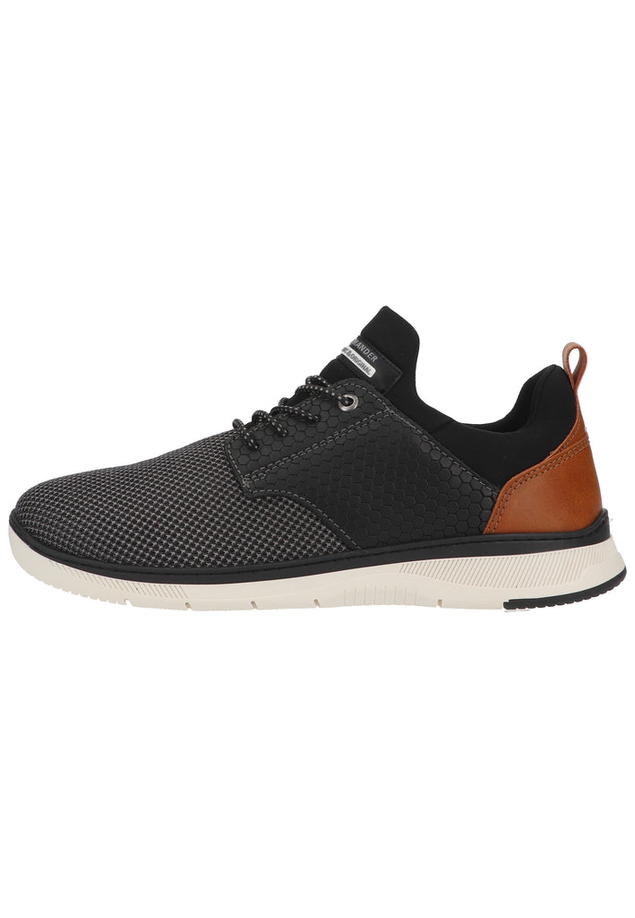 Salamander Sneaker Lederimitat Grau/Schwarz - surf4shoes