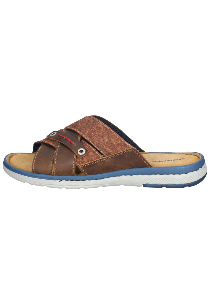 Salamander Pantoletten Leder Cognac - surf4shoes