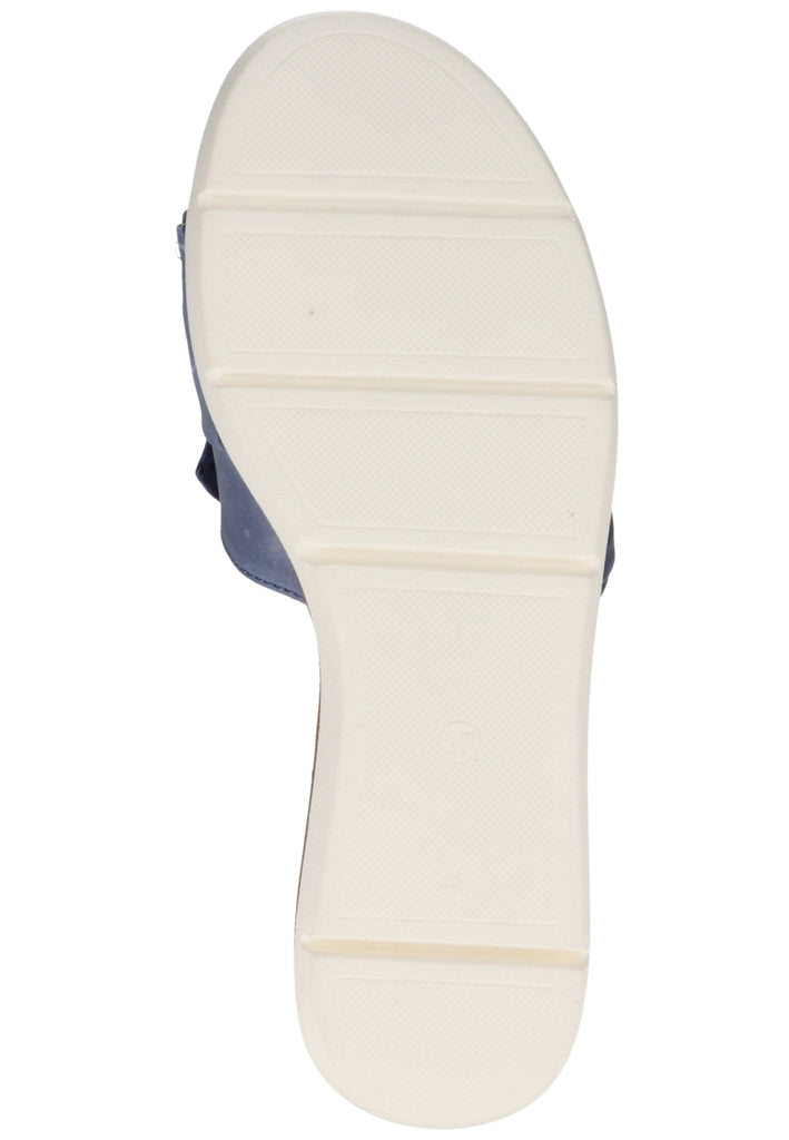 Salamander Pantoletten Leder Blau - surf4shoes