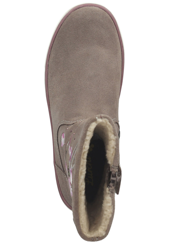 Lurchi Stiefelette Veloursleder Stone - surf4shoes