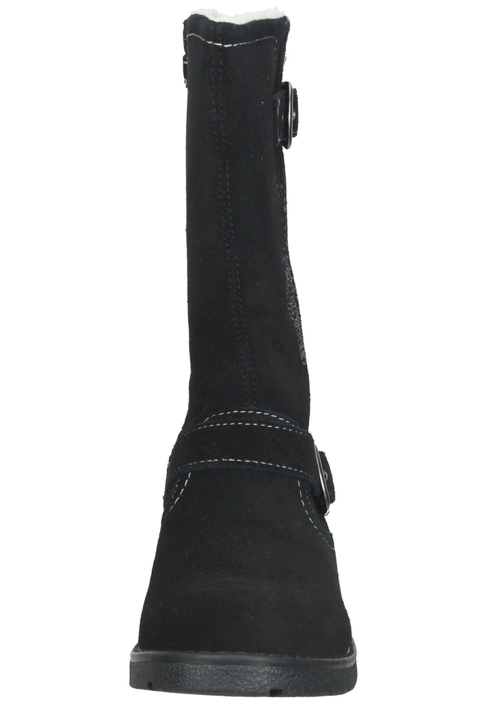 Lurchi Stiefelette Veloursleder Schwarz Warmfutter - surf4shoes