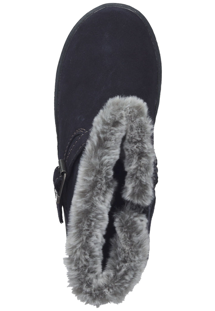 Lurchi Stiefelette Veloursleder Navy Warmfutter - surf4shoes