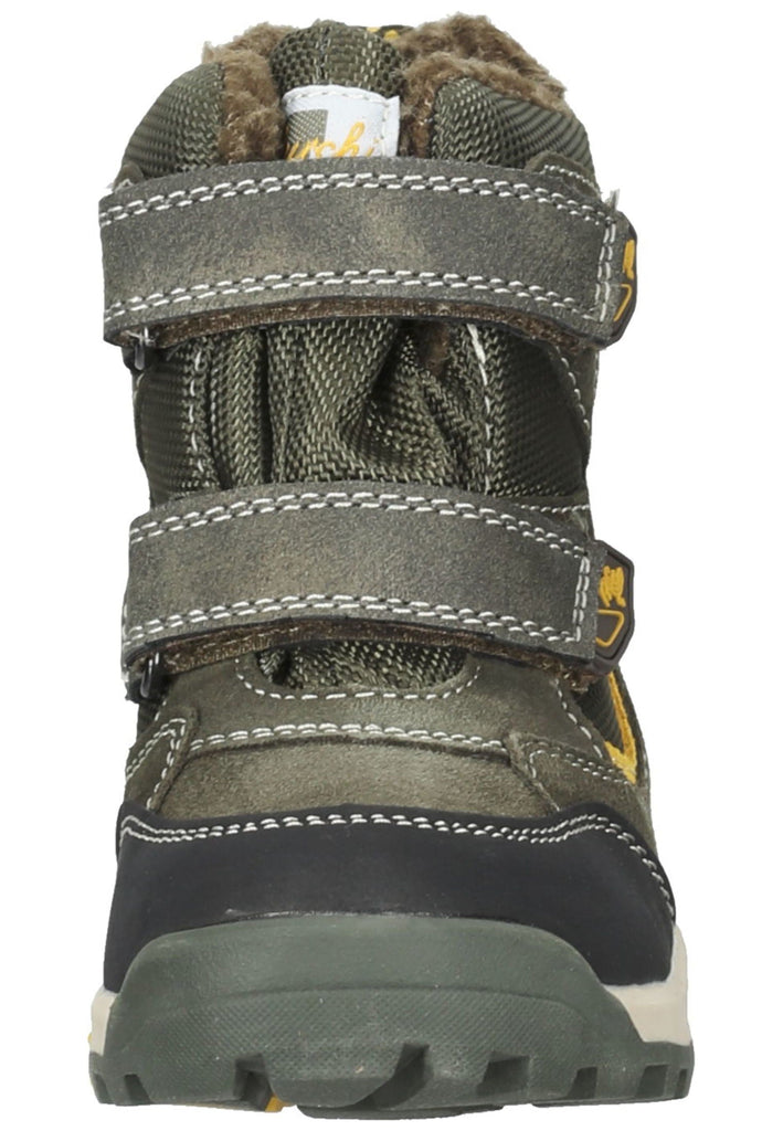 Lurchi Stiefelette Veloursleder Olive Warmfutter - surf4shoes