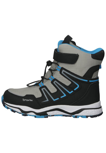 Lurchi Stiefel Lederimitat Grau/Schwarz Warmfutter - surf4shoes
