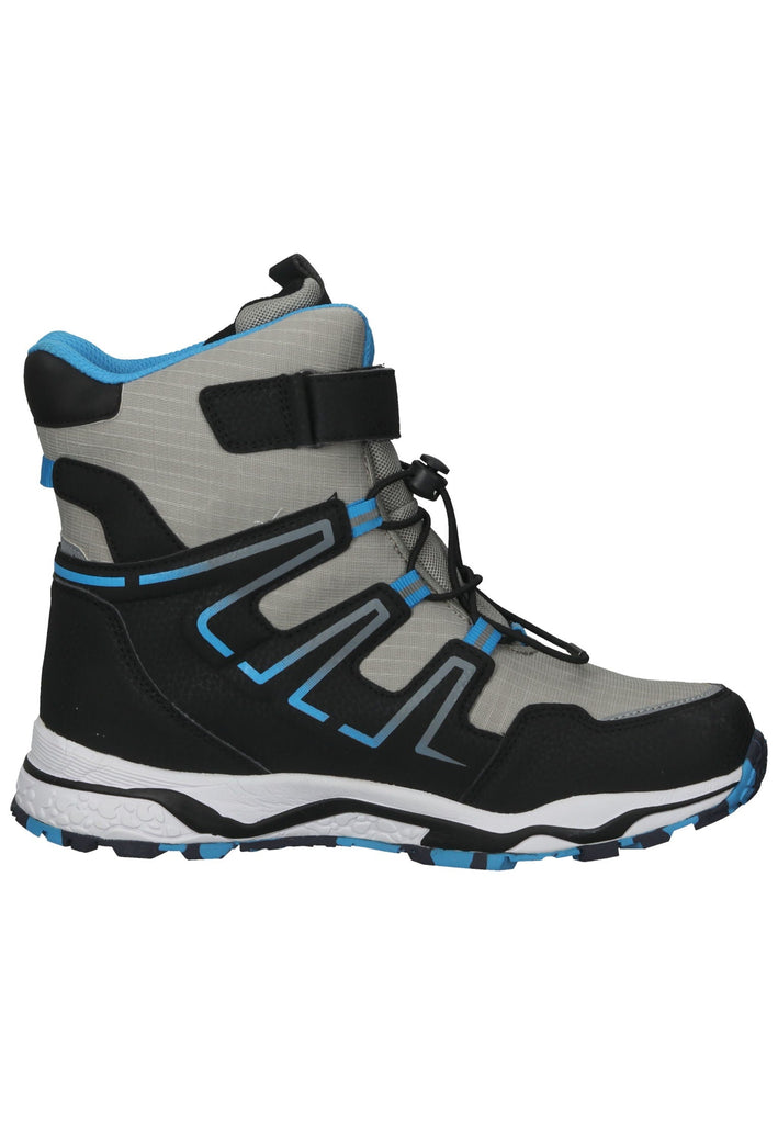 Lurchi Stiefel Lederimitat Grau/Schwarz Warmfutter - surf4shoes