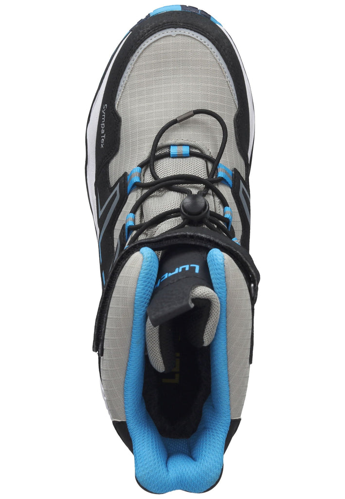 Lurchi Stiefel Lederimitat Grau/Schwarz Warmfutter - surf4shoes