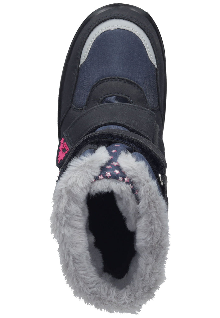 Lurchi Stiefel Lederimitat Dunkel Grau Warmfutter - surf4shoes