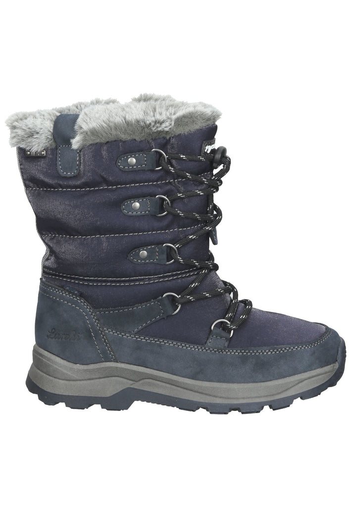 Lurchi Stiefel Lederimitat/Textil Navy - surf4shoes