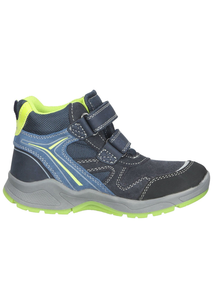 Lurchi Stiefelette Veloursleder Navy/LIme - surf4shoes