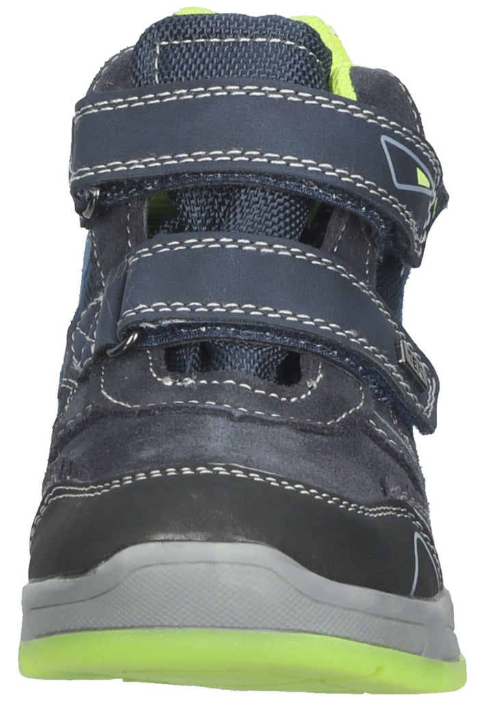 Lurchi Stiefelette Veloursleder Navy/LIme - surf4shoes