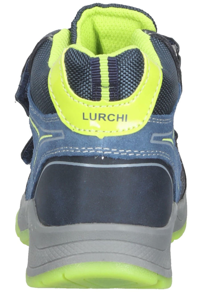 Lurchi Stiefelette Veloursleder Navy/LIme - surf4shoes