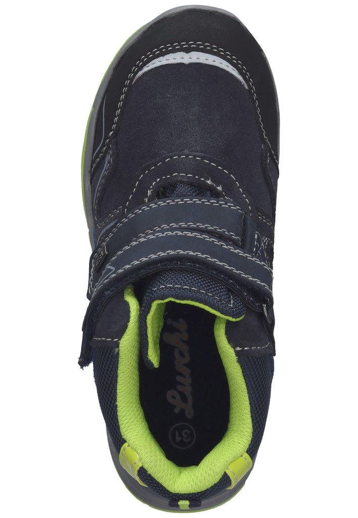Lurchi Stiefelette Veloursleder Navy/LIme - surf4shoes