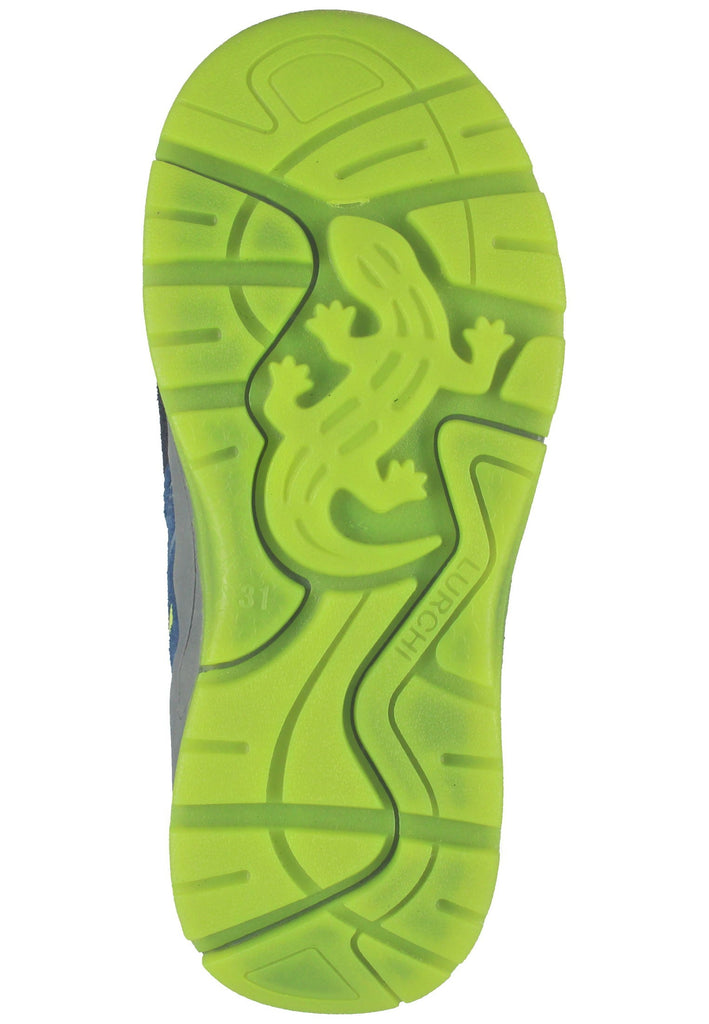 Lurchi Stiefelette Veloursleder Navy/LIme - surf4shoes