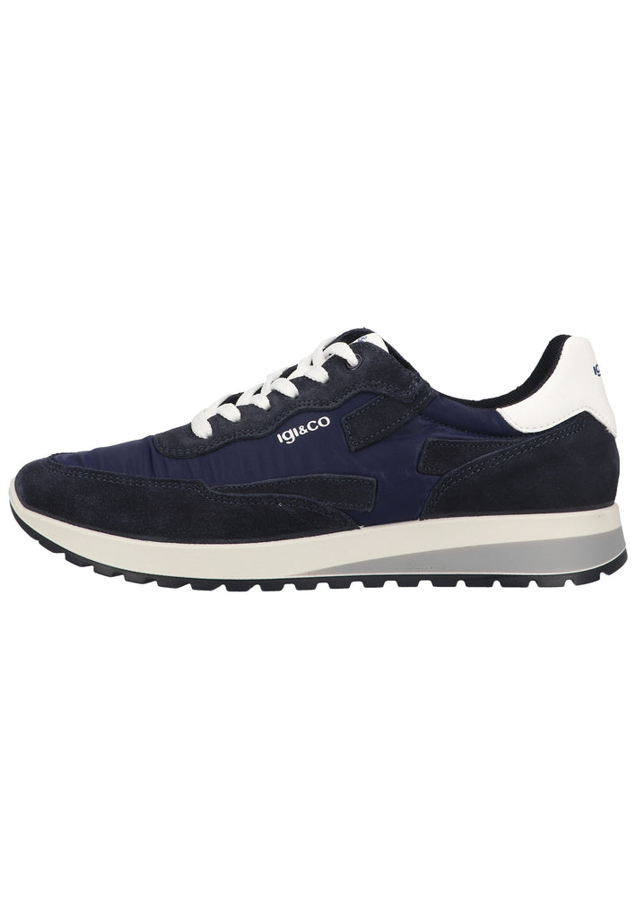 IGI&CO Sneaker Leder/Textil Blau - surf4shoes