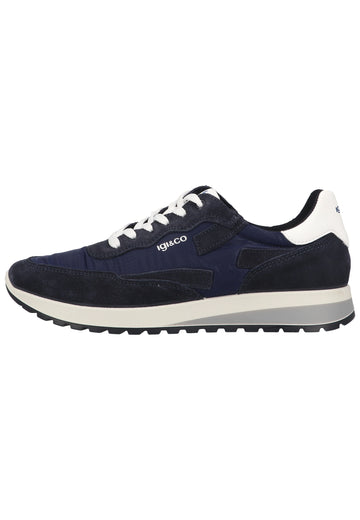 IGI&CO Sneaker Leder/Textil Blau - surf4shoes