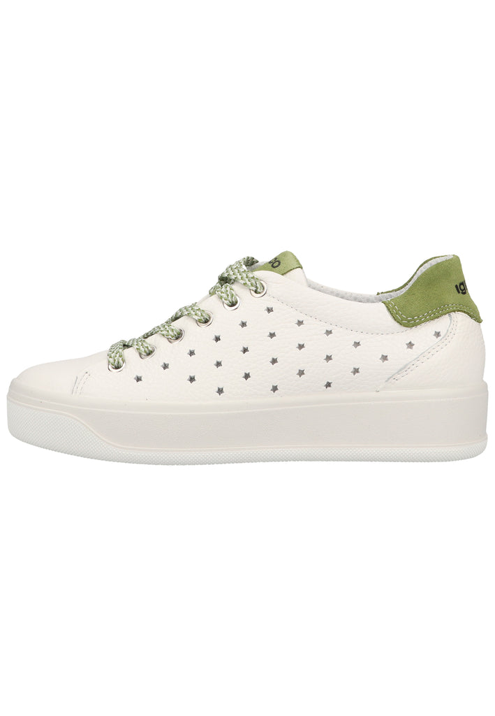 IGI&CO Sneaker Leder Weiß/Grün - surf4shoes