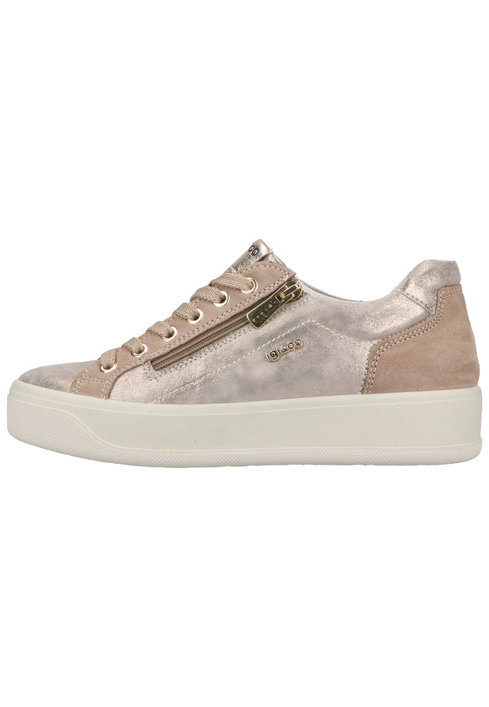 IGI&CO Sneaker Leder Taupe - surf4shoes